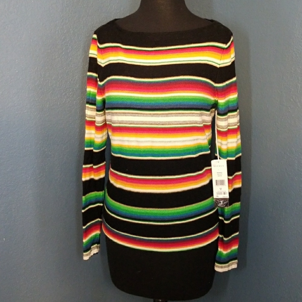 Serape print sweater